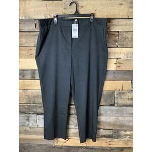 Mango Women’s Gray Pinstripe Dress Trousers Size 20